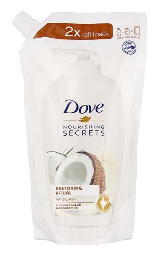 Šķidrās ziepes DOVE Coconut, Refill, 500ml